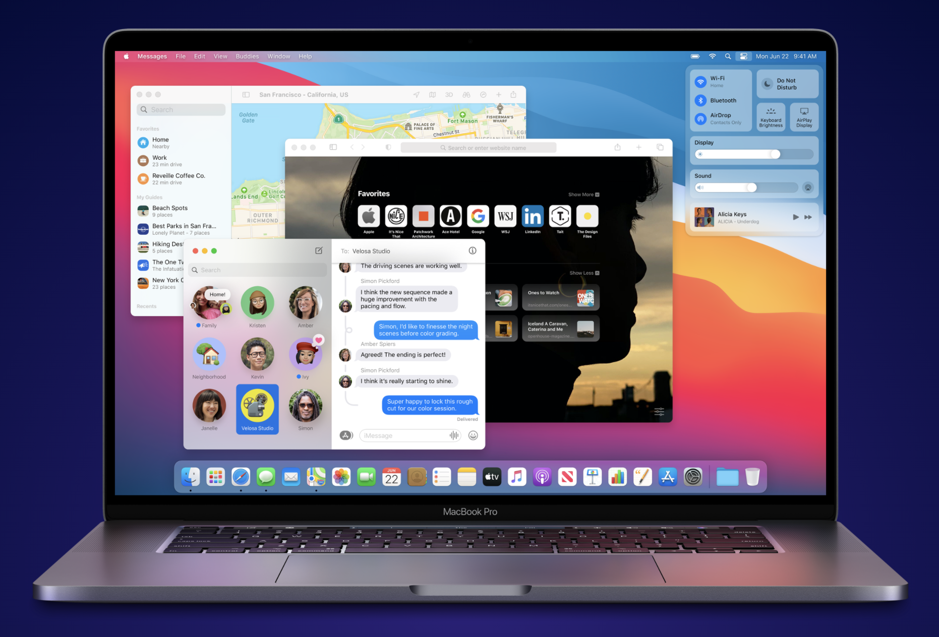Macbook with macOS 11 Big Sur Release Macbook with macOS 11 Big Sur Release